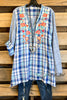 AHB EXCLUSIVE: Do Everything With Love Top - Blue - Cotton Blend