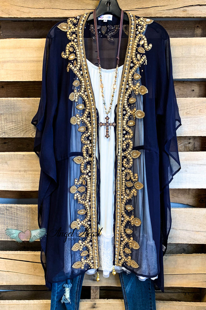 AHB EXCLUSIVE:  All That You Ever Dreamed Kimono - Navy - SALE