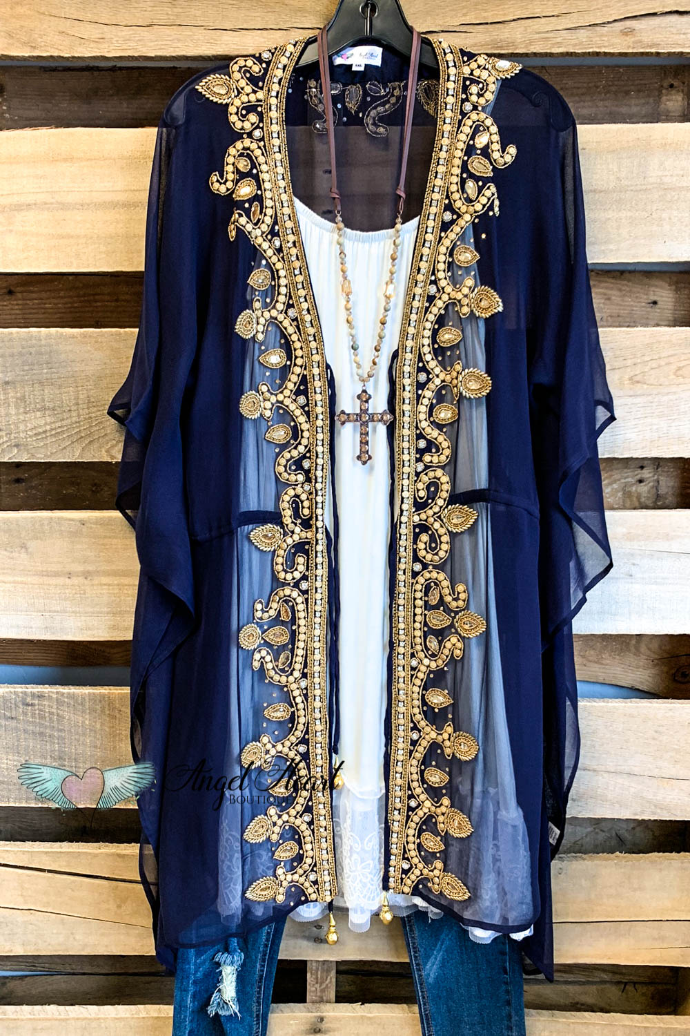 AHB EXCLUSIVE:  All That You Ever Dreamed Kimono - Navy - SALE