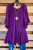 AHB EXCLUSIVE: The It Girl Oversized Loose Fitting Tunic - Purple