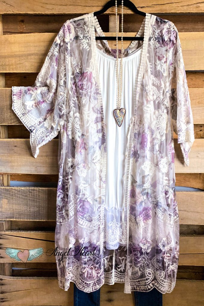AHB EXCLUSIVE: More Than Just a Friend Lace Kimono - Rose