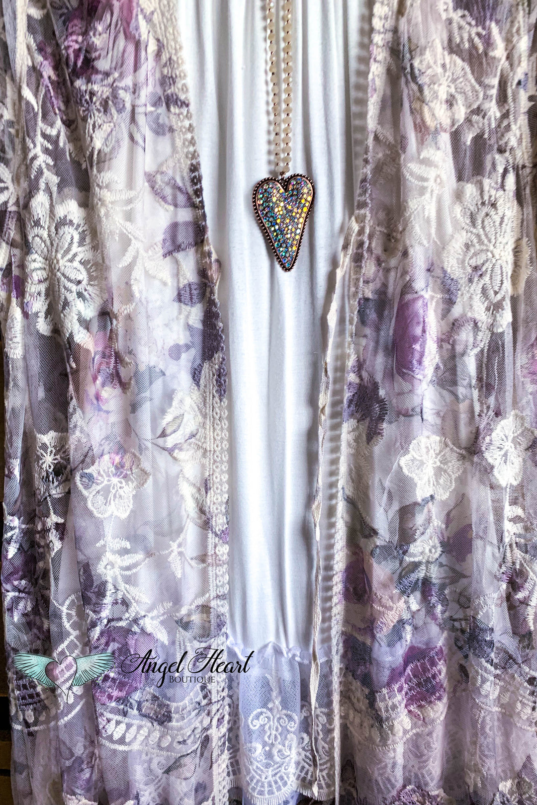 AHB EXCLUSIVE: More Than Just a Friend Lace Kimono - Rose - SALE