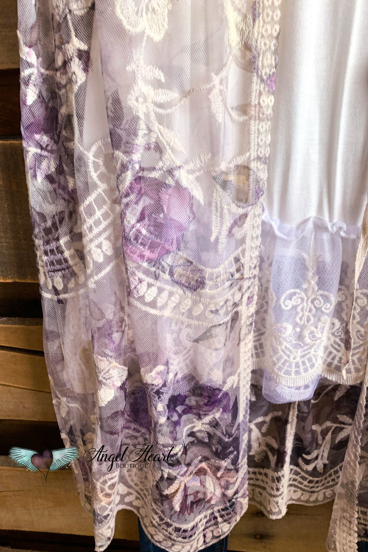 AHB EXCLUSIVE: More Than Just a Friend Lace Kimono - Rose - SALE