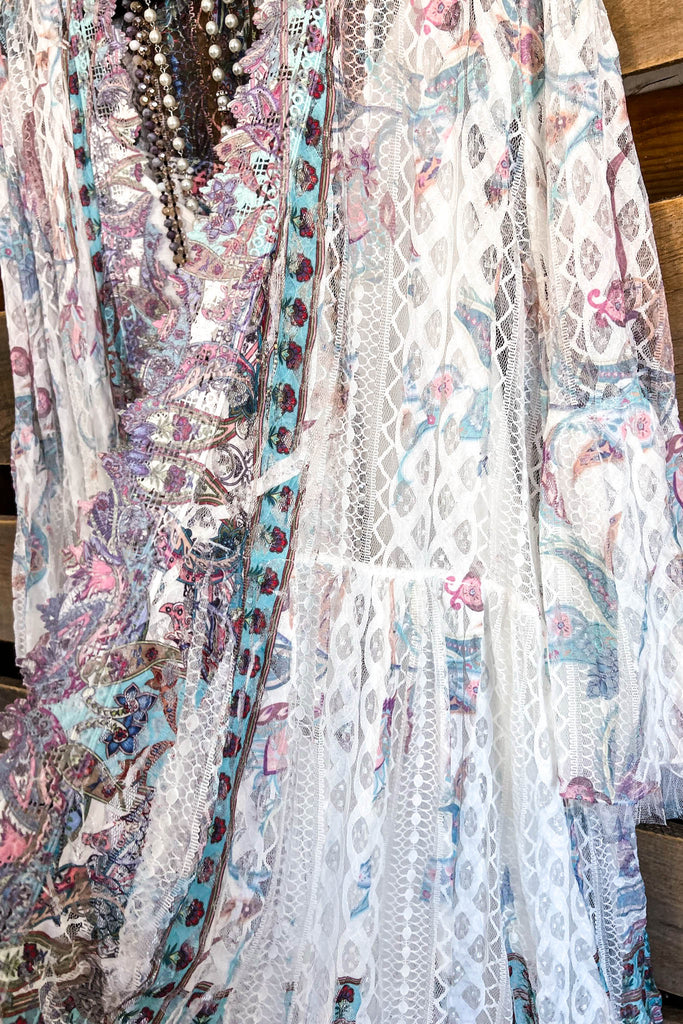 AHB EXCLUSIVE: Embrace The Joy Cardigan - IV/Turq.