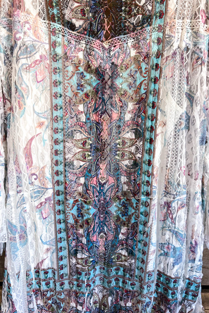 AHB EXCLUSIVE: Embrace The Joy Cardigan - IV/Turq.