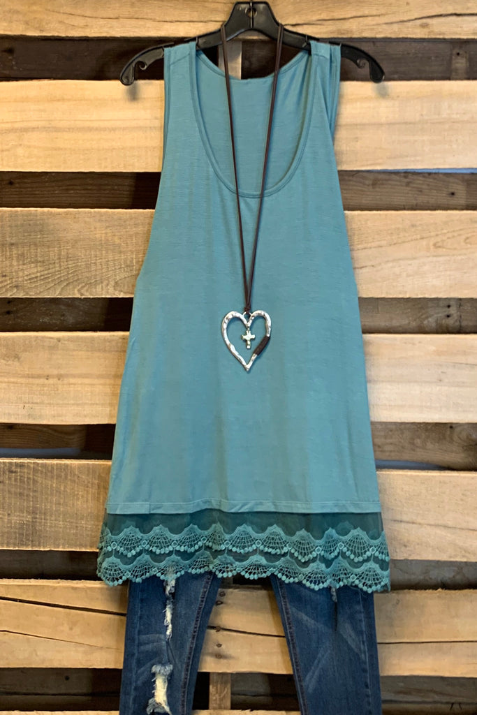 Extender: Slip on Tank/Tunic - Antique Blue