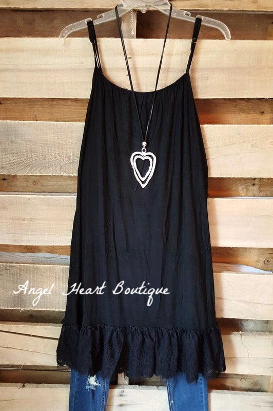 Slip On Dress - Black - Angel Hear - Dress - Angel Heart Boutique  - 1