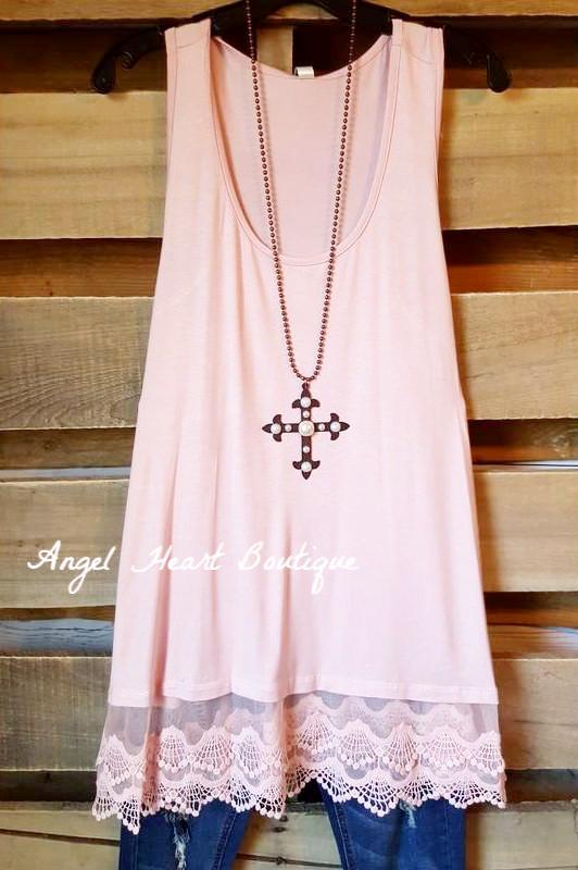Extender: Slip on Tank/Tunic - Pink - Emerald - Dress - Angel Heart Boutique 