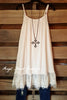Slip On Dress - Beige - Angel Hear - Dress - Angel Heart Boutique 